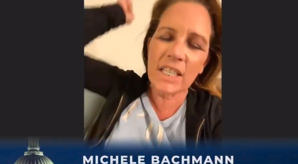 Is This Michele Bachmann Playing 'Bop It' With The Lord? Sure Why Not.