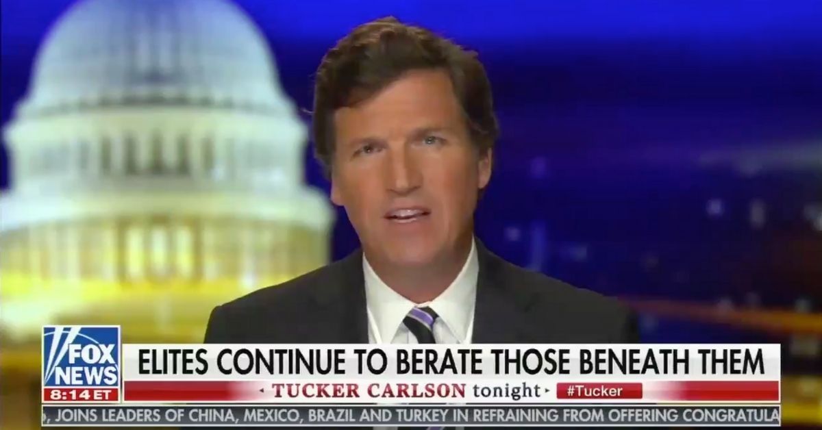 Tucker Carlson Dragged After Declaring We Should 'All Stop Lying' In Order To Bring The Country Together