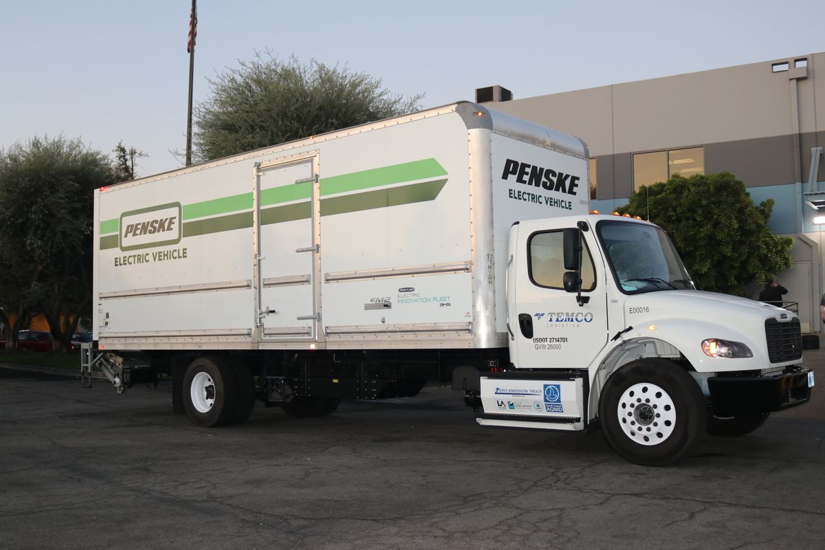 Penske Deploys Battery Electric Truck with Temco Logistics