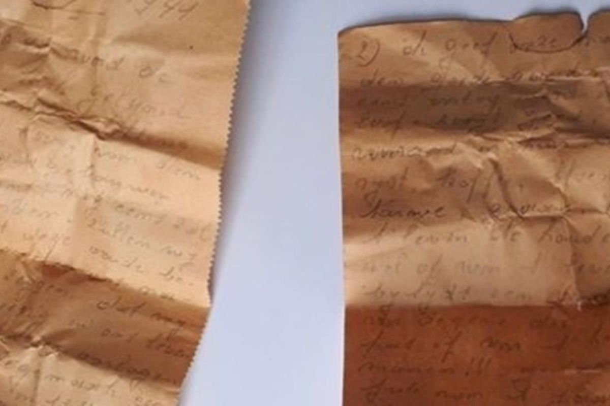 Workers discover an 80-year-old note hidden in a church that's filled with advice