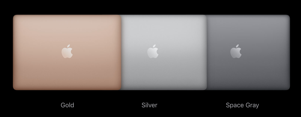 MacBook Air 2020 color options