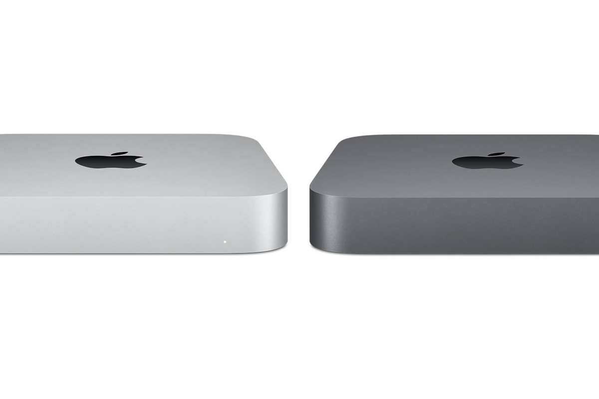 The new 2020 Mac Mini (left) and 2018 Mac Mini​