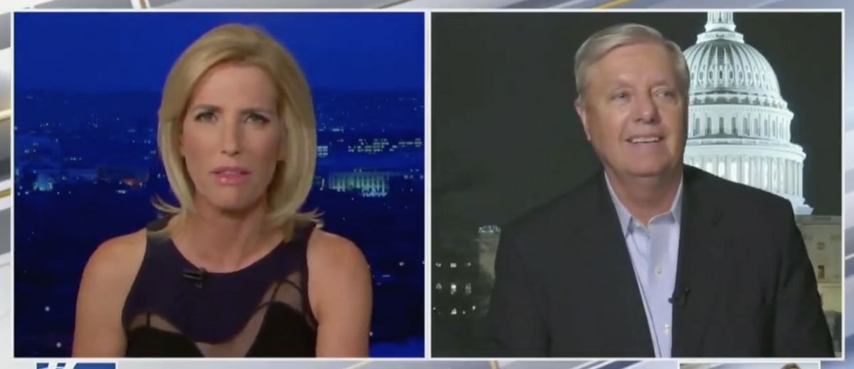 Laura Ingraham Rips Lindsey Graham as a 'Used Car Salesman' for Hawking His Website Live on Her Show