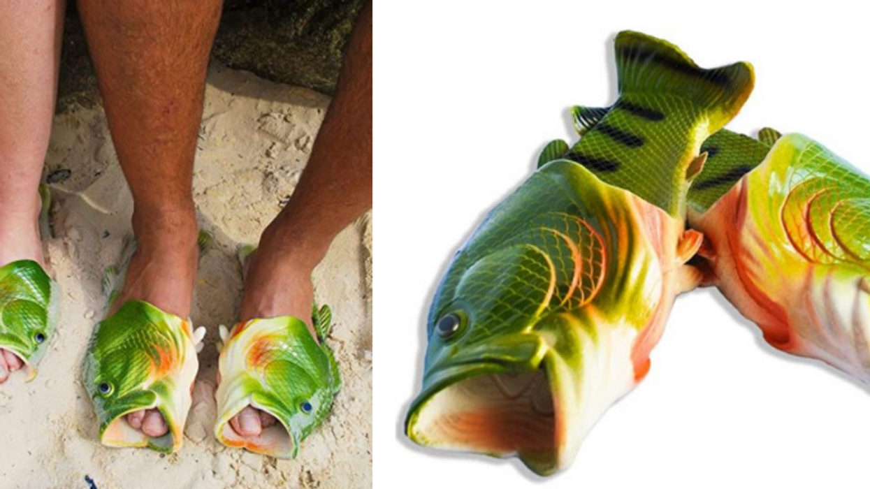 These fish flip flops are the ultimate catch when it comes to funny footwear