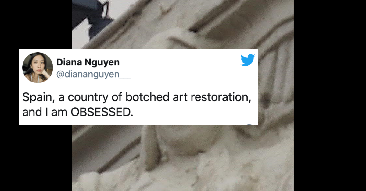 Another Botched Restoration Of Spanish Art Has Gone Viral—And It's A Real Whopper Of A Fail