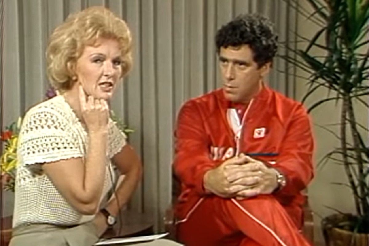 Leta Powell Drake with Elliott Gould