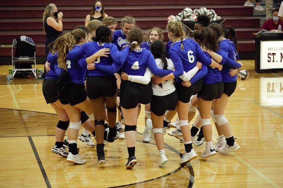 Frassati Falcons volleyball takes Back-to-Back Area Championships