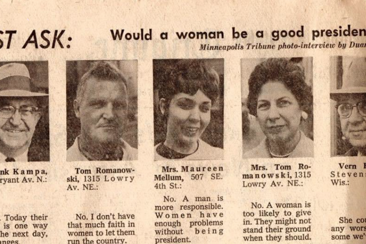 A man's 1963 answer to whether or not a woman would make a good president rings true today