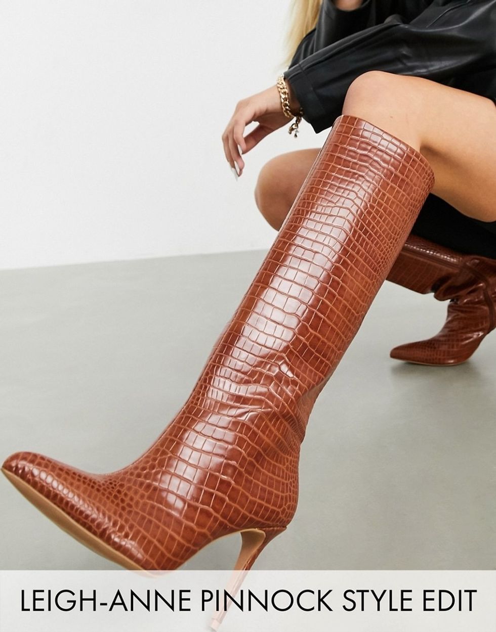 asos-design-claudia-knee-high-boots-in-tan