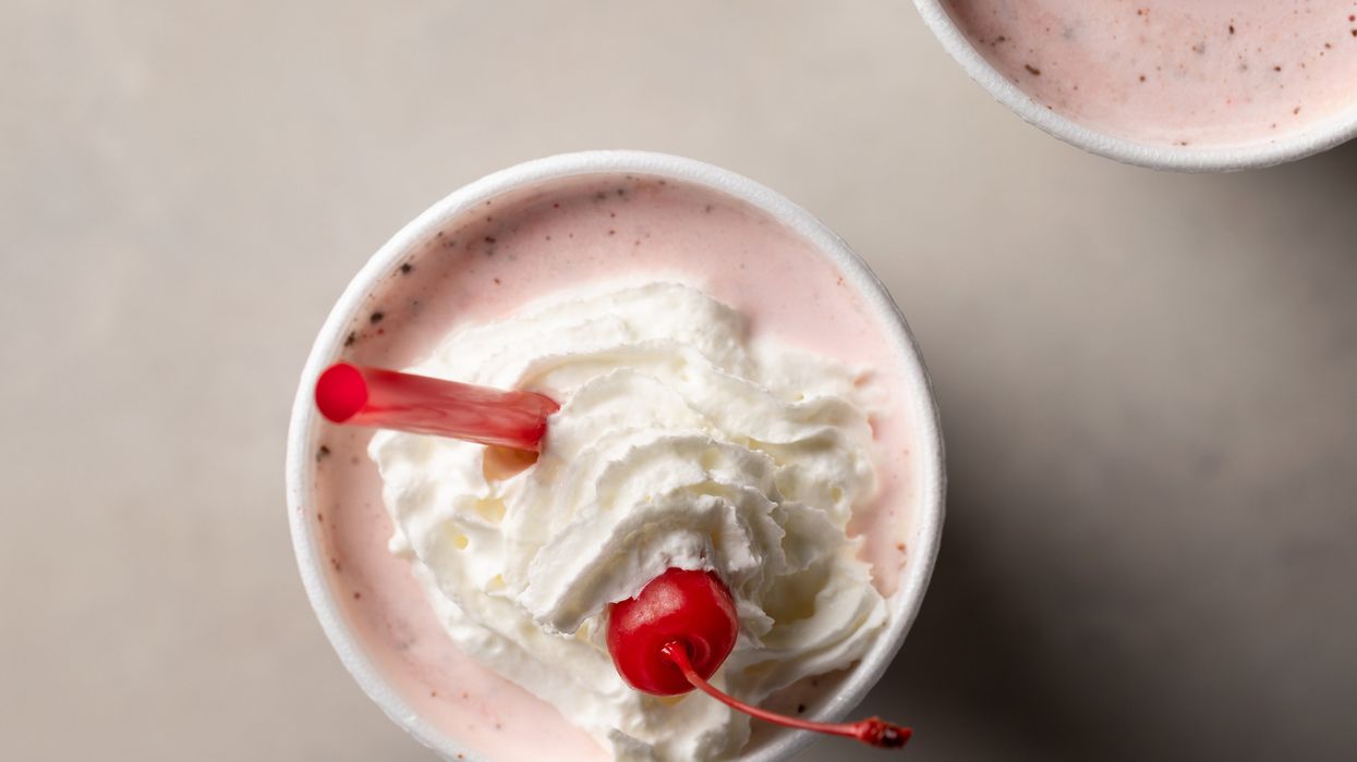 Chick-fil-A's peppermint chip milkshake is back