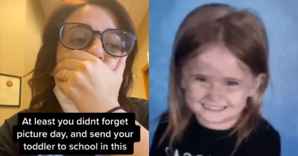 Mom Cracks Up After Realizing She Sent Her Toddler To Picture Day Wearing A Super Inappropriate Shirt