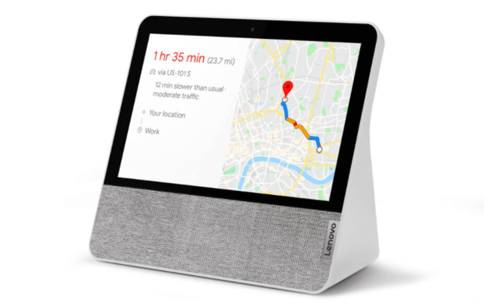 Lenovo Smart Display 7" with the Google Assistant