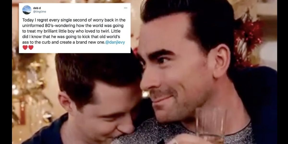 Dan Levy's mom shared a lovely note on worrying about her 'little boy who  loved to twirl' - Upworthy