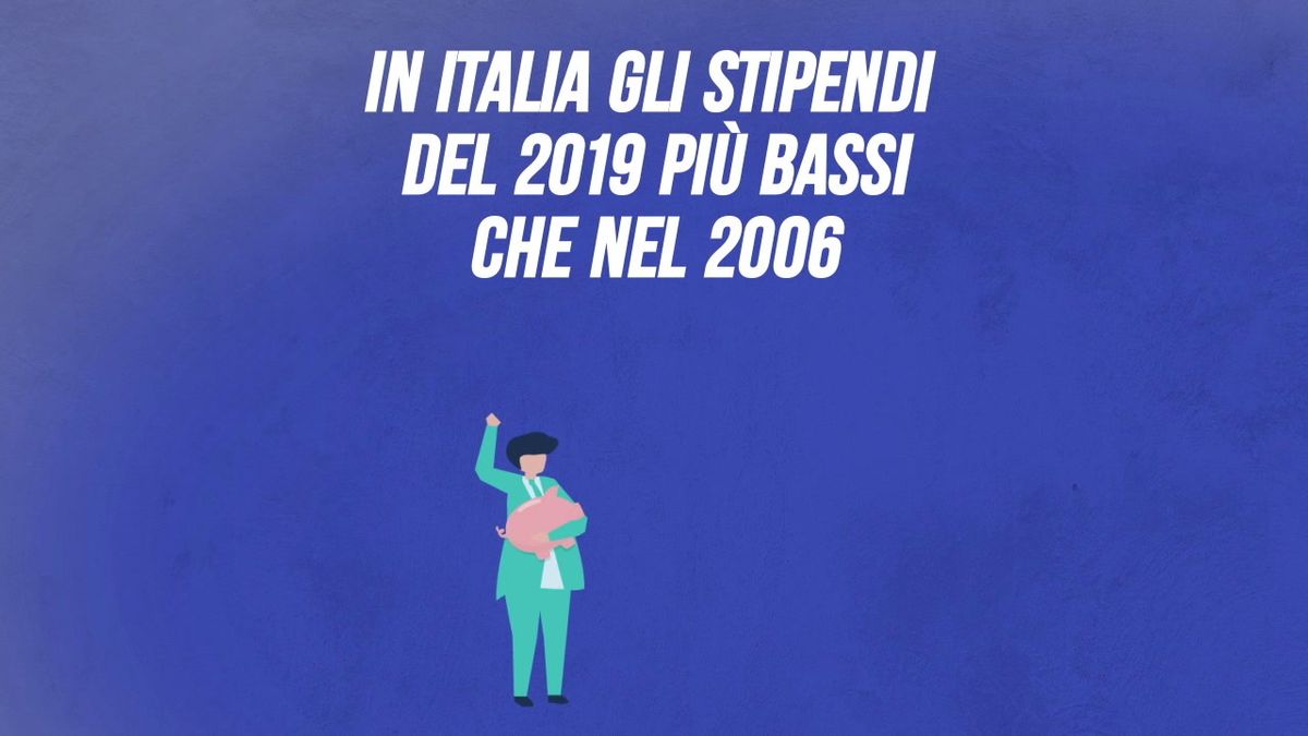 In Italia gli stipendi del 2019 più bassi che nel 2006