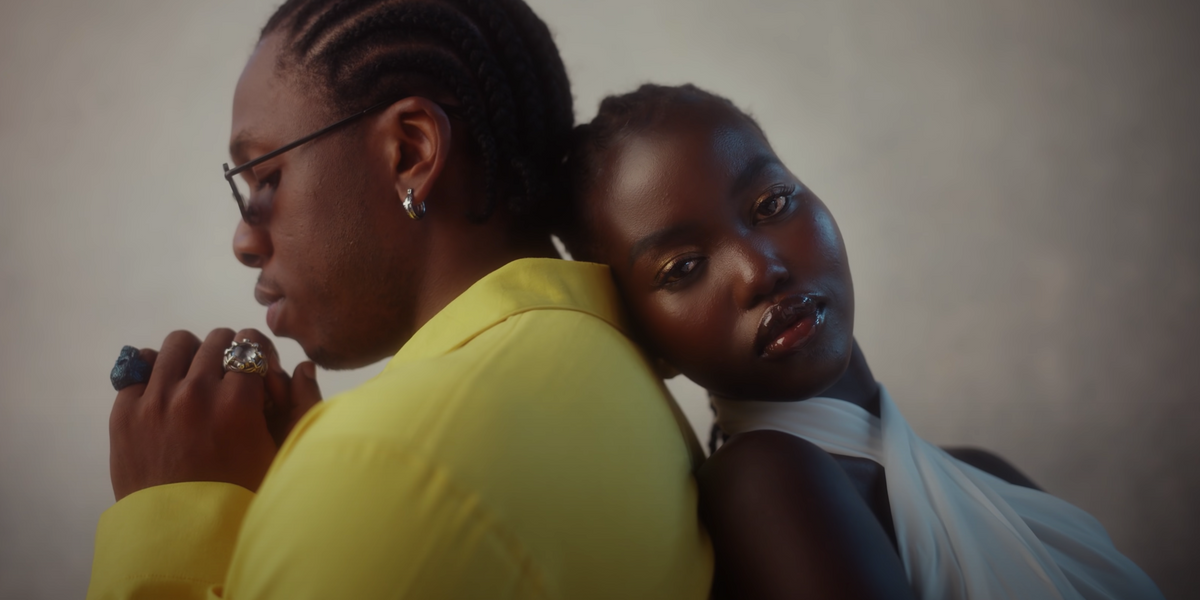 Runtown Flaunts His Love For Model Adut Akech in New Video