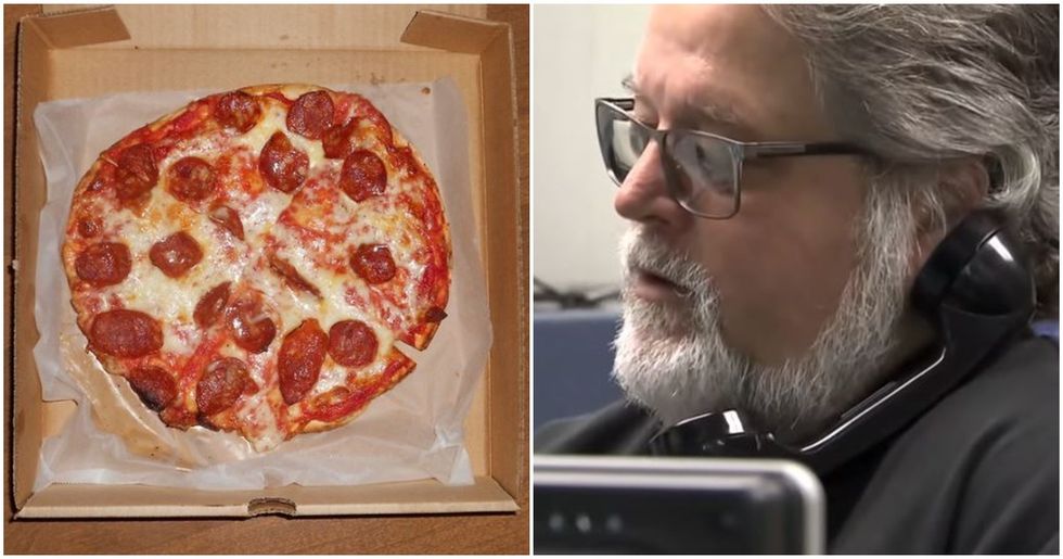 When a 911 operator got a call for a 'large pizza' he quickly realized something was very wrong