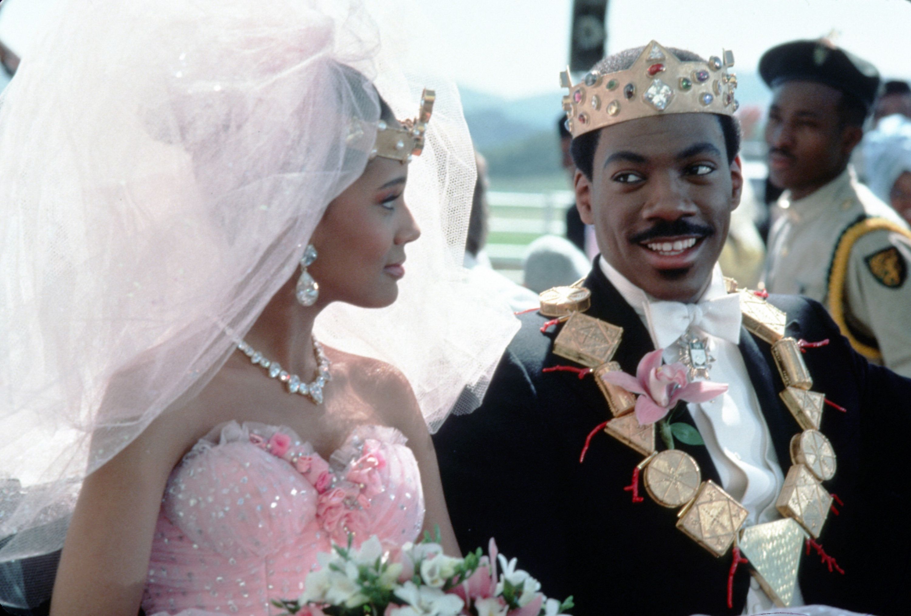 Lisa and Akeem at their wedding ceremony