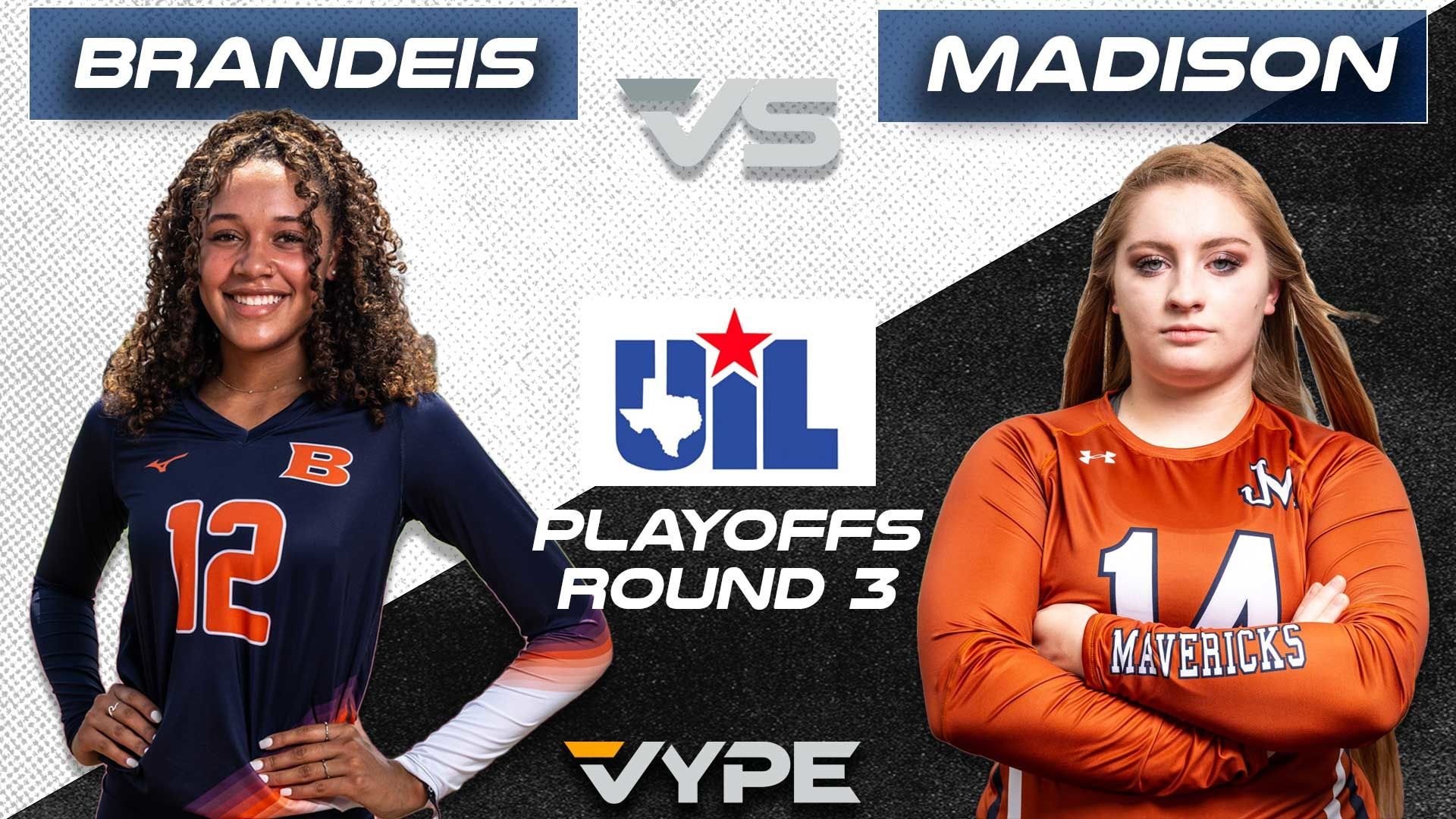 UIL 6A Region IV Volleyball Quarterfinal: Brandeis Wins Thriller Against Madison