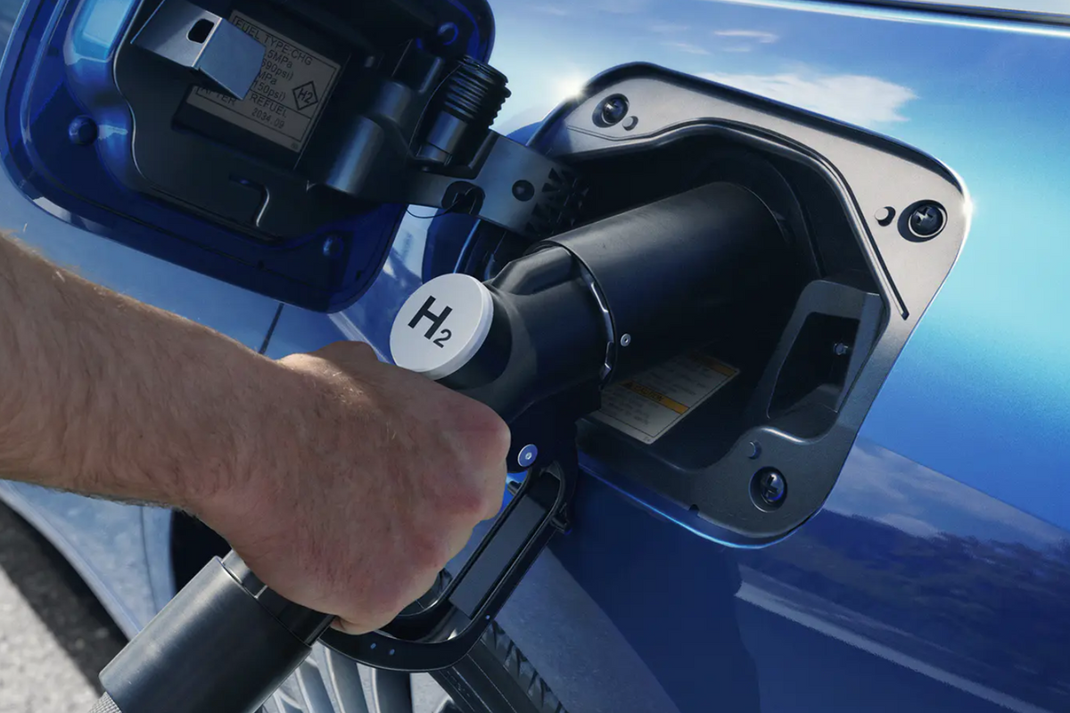 The Toyota Mirai hydrogen fuel-cell car