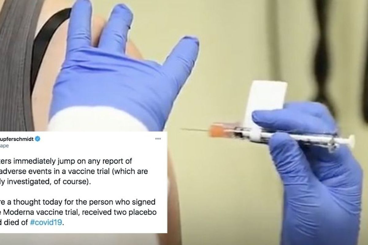 Let's take a moment to honor the unsung Moderna vaccine trial volunteer who died of COVID-19