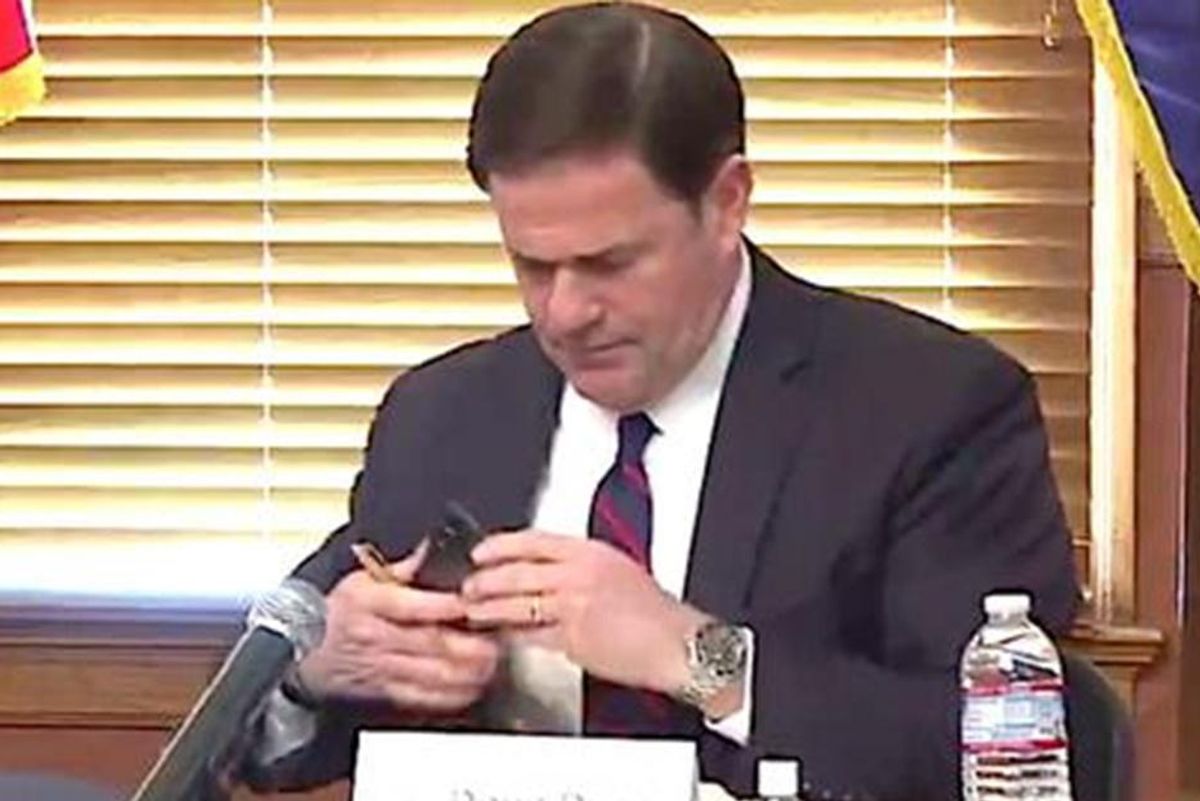 Arizona Republican governor literally muted Trump's phone call to certify Biden's win
