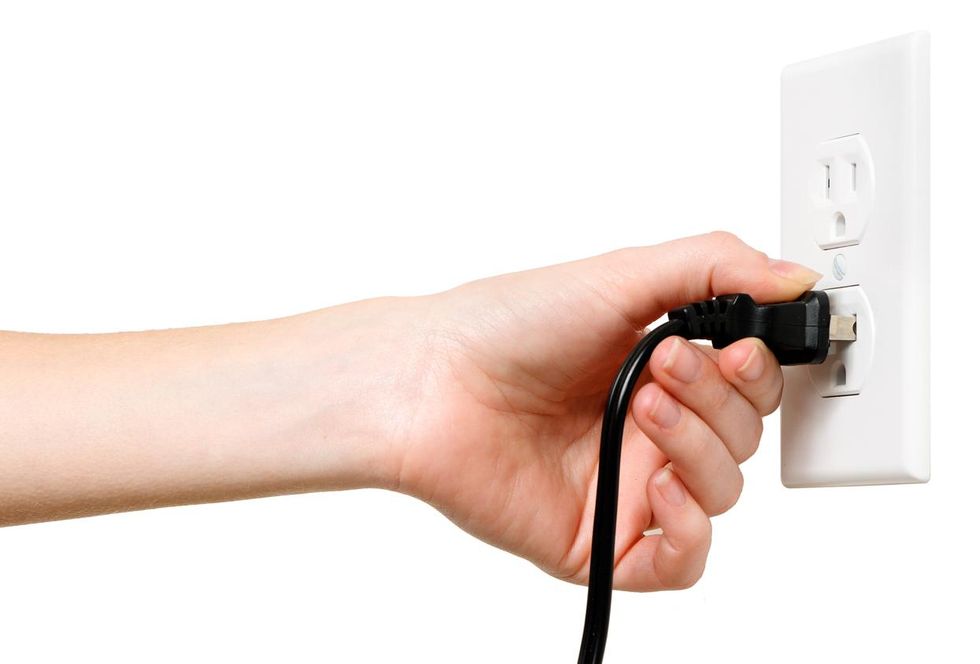 Wall plug socket