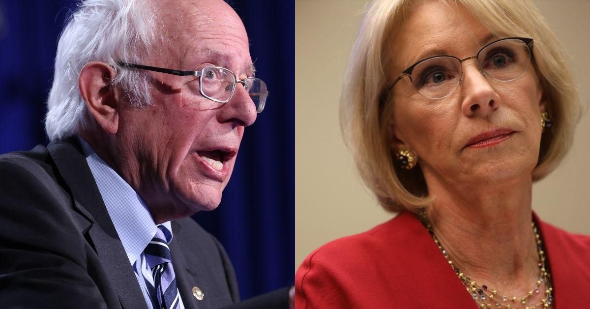 Bernie Sanders Eviscerates Betsy DeVos After She Slams His Proposal To Make College Free