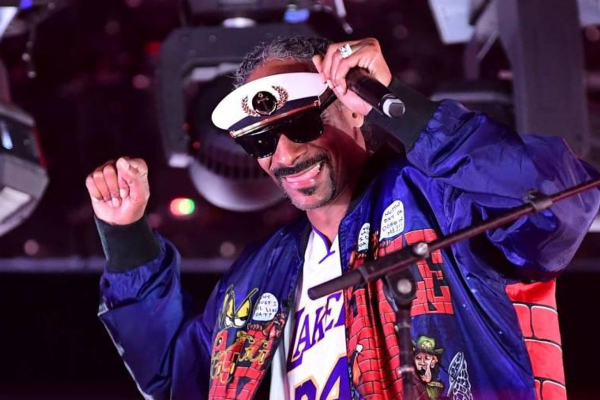 Snoop Dogg at the Tyson v Jones fight