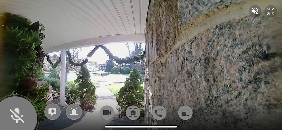 Landscape view in Toucan app from Toucan Video Doorbell.