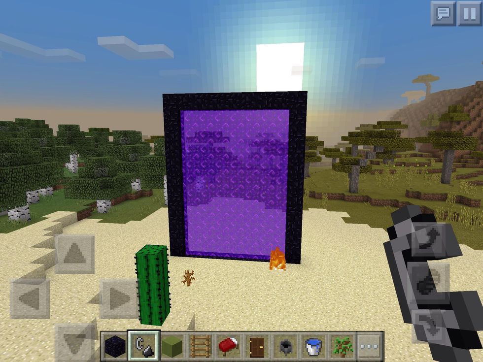 How to create a giant minecraft portal B+C Guides