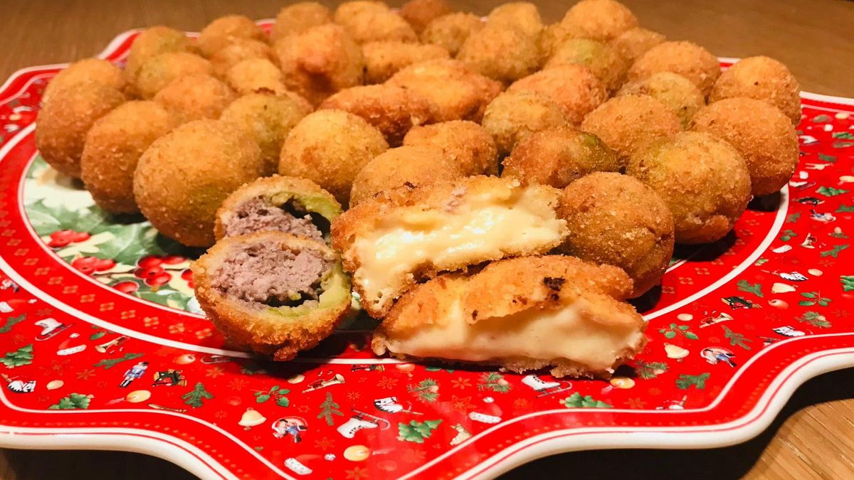 Cuciniamo insieme - Sfizi natalizi: olive furbe e cremini fritti