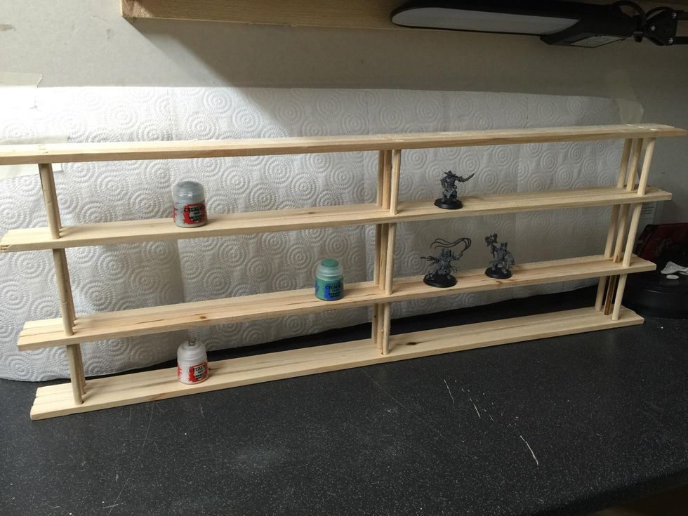 How to build a super cheap citadel paint or model rack B+C Guides