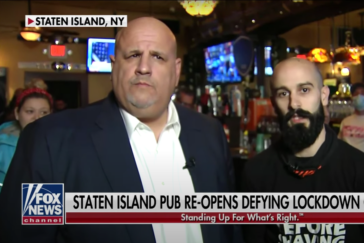 Covidiot Bar Owner Runs Over Cop. Surely The Blue Lives Matter People Will Be Outraged!
