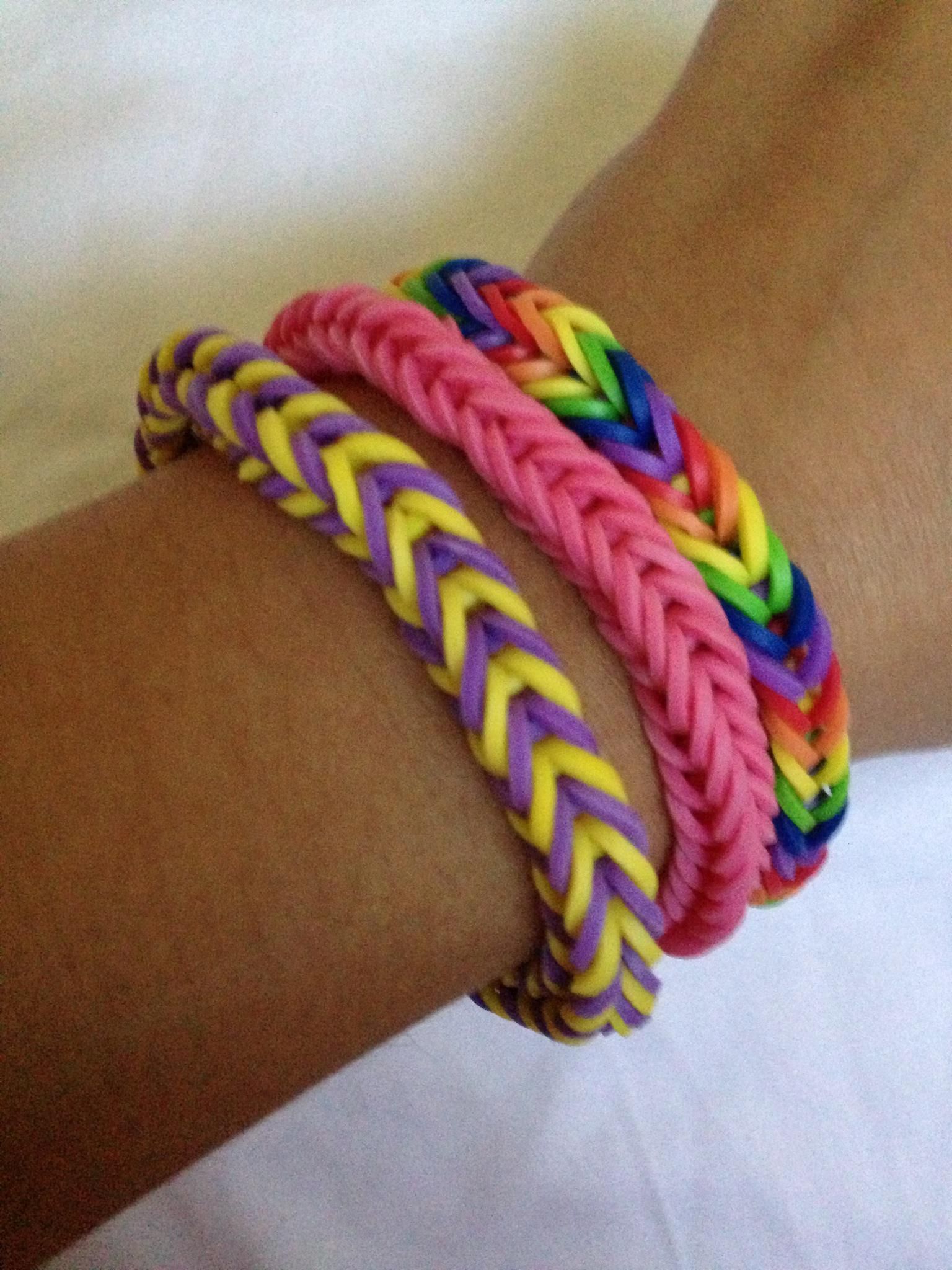 fishtail rainbow loom bracelet