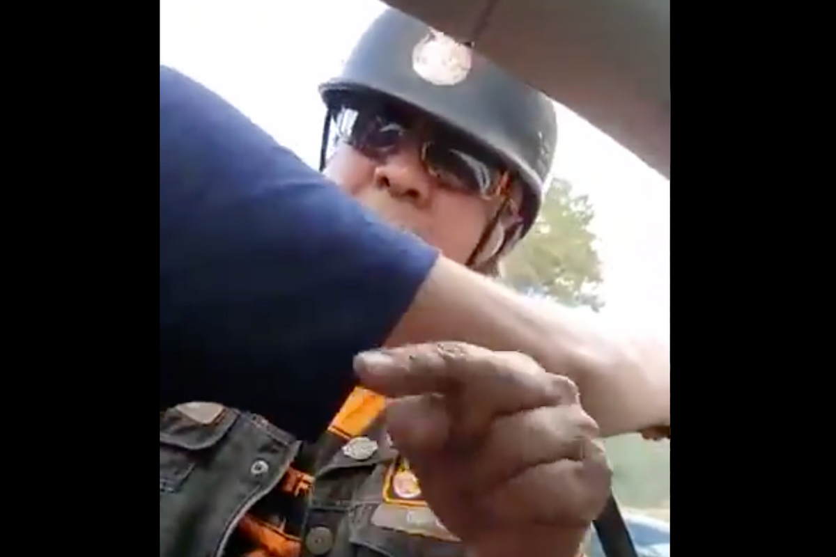 Austin Council Member Jimmy Flannigan accosted by motorcycle group