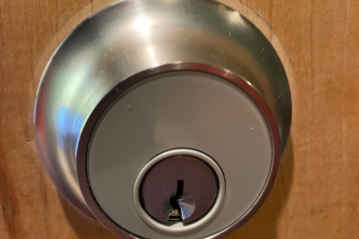 Level Lock Smart Lock on a door