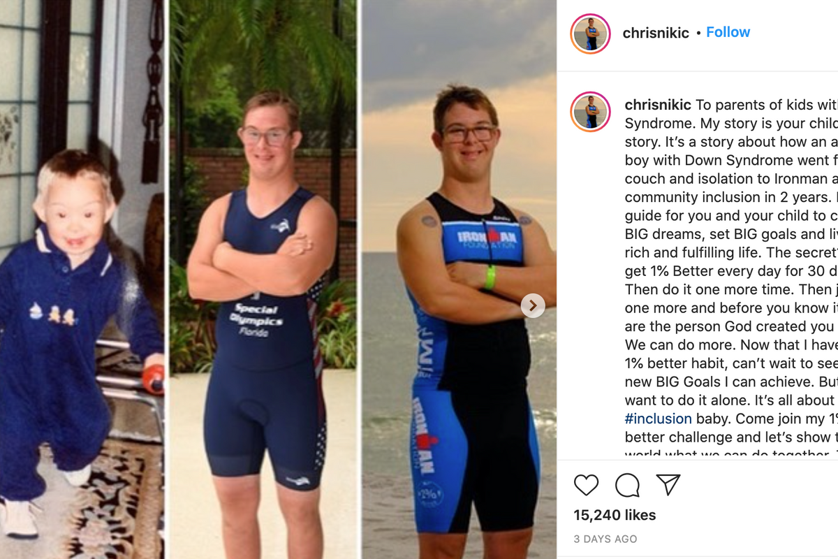 Chris Nikic is the first person with Down syndrome to complete an Ironman triathlon