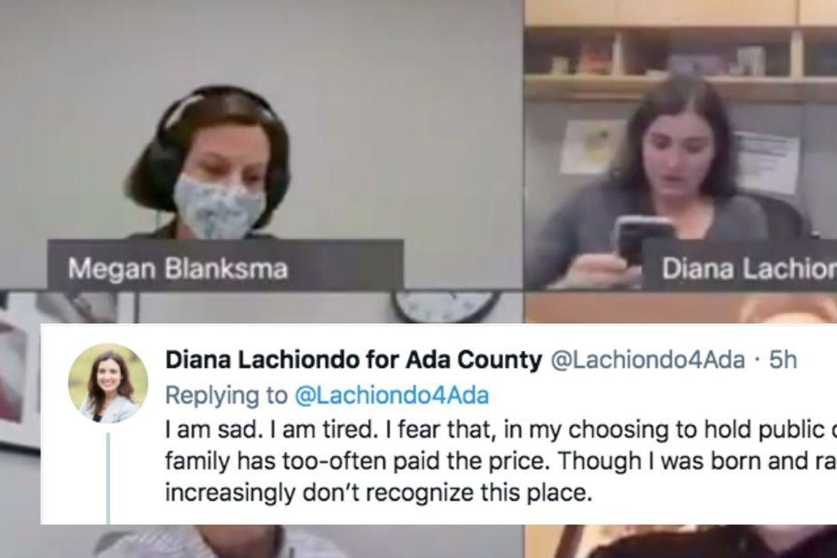 Armed protesters threatened an Idaho health official and her child at their home