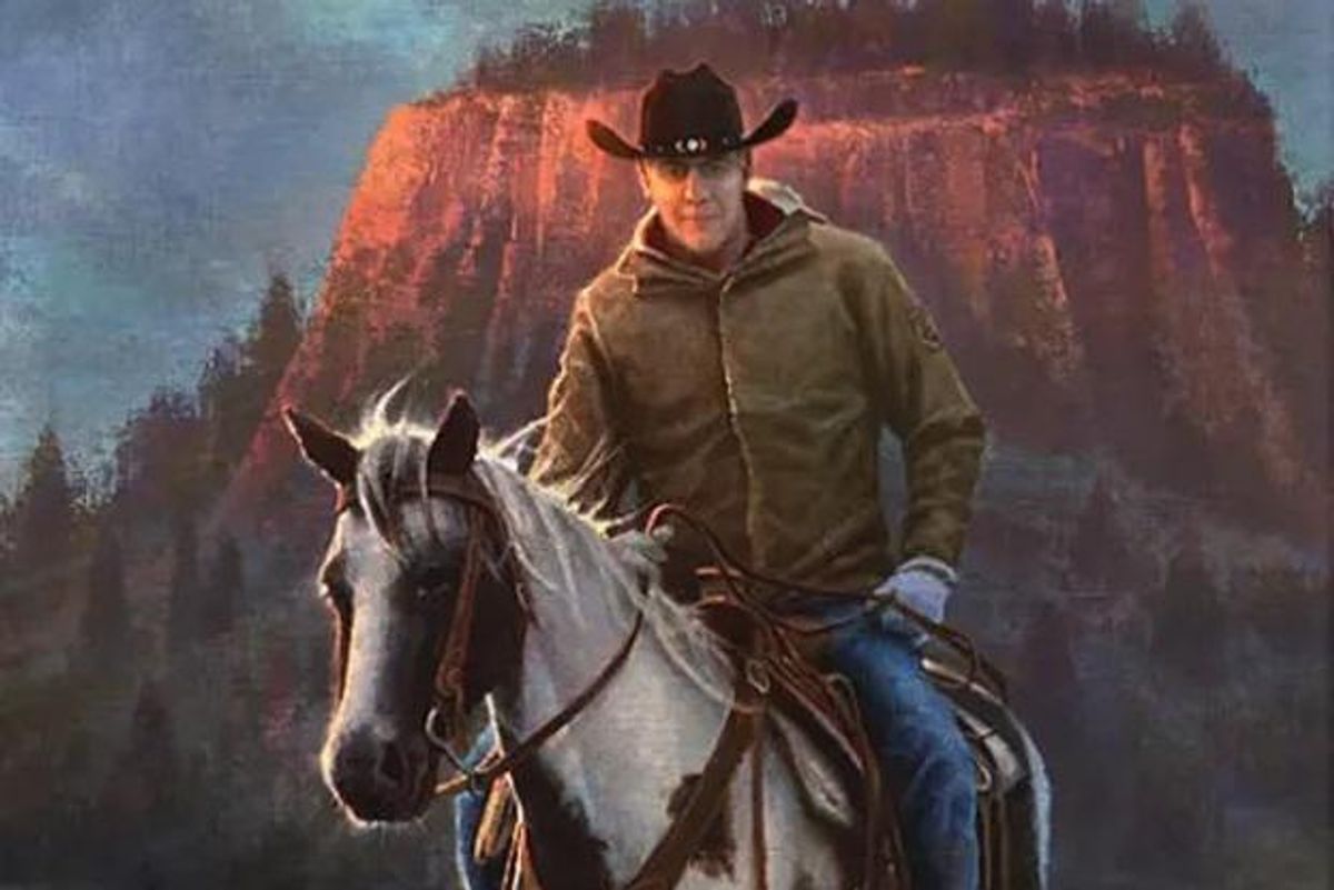 It's Wonkette Art Appreciation Time, Featuring Ryan Zinke's Official Interior Dept. Portrait