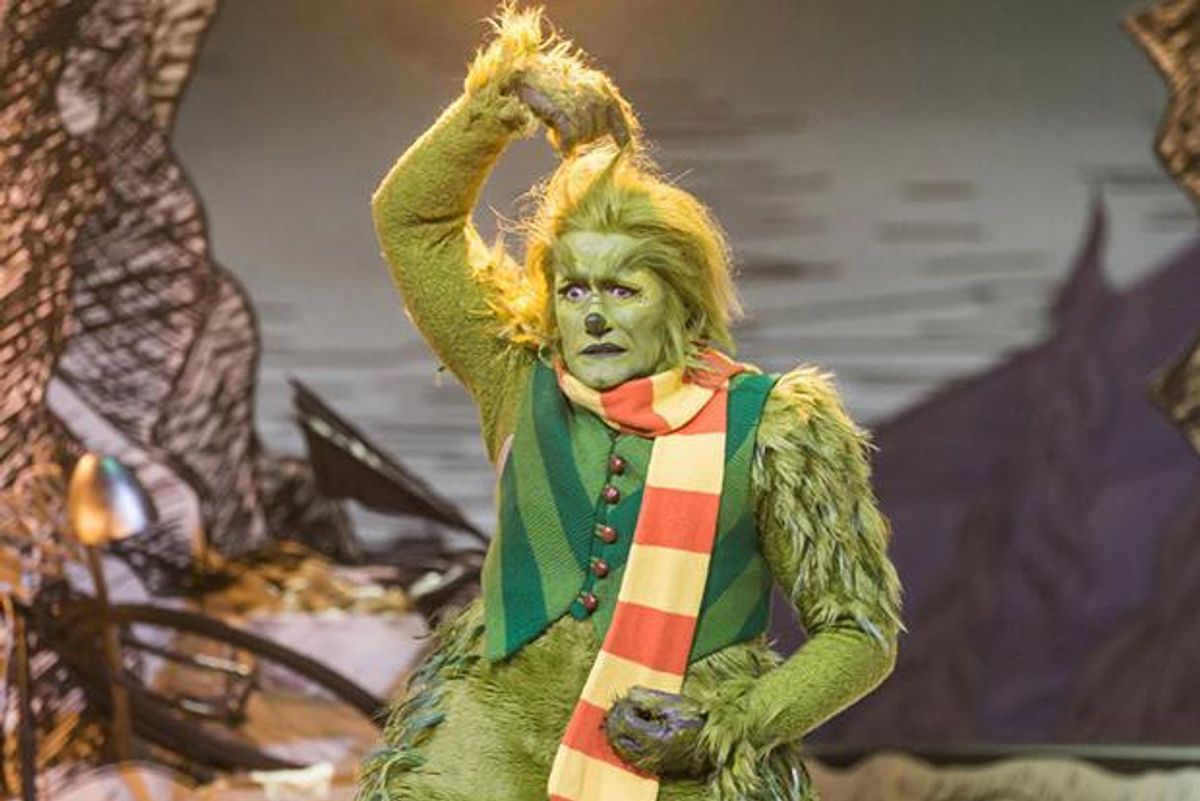 Matthew Morrison as the Grinch in "The Grinch Musical"