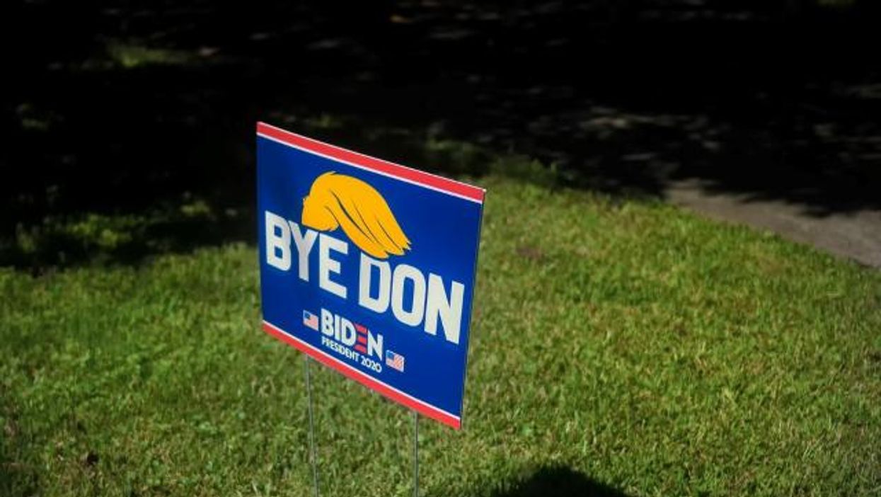 'Bye Don' Pro-Biden sign 