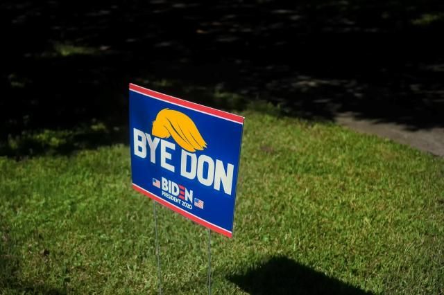 'Bye Don' Pro-Biden sign 