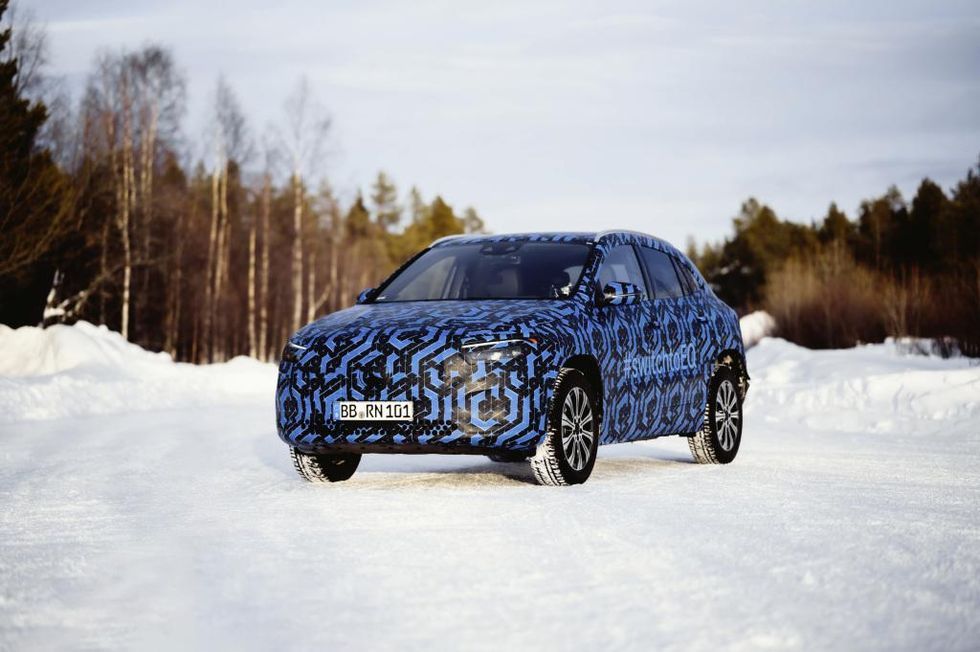 Mercedes EQA electric compact SUV prototype