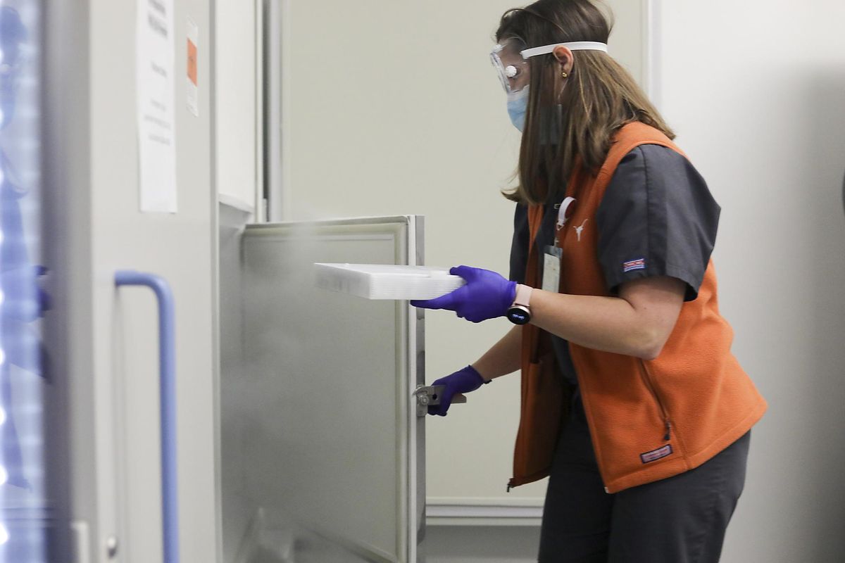 Happy V-Day: UT Health Austin administers first vaccines to frontline healthcare workers