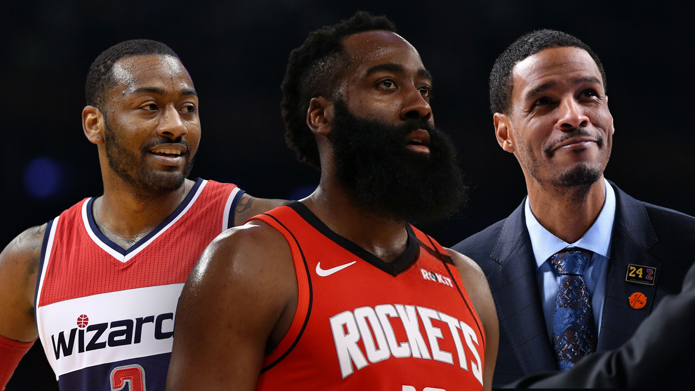 Rockets John Wall, James Harden, Stephen Silas