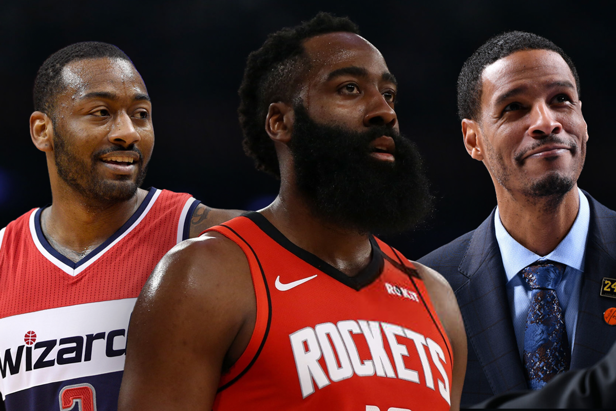 Rockets John Wall, James Harden, Stephen Silas