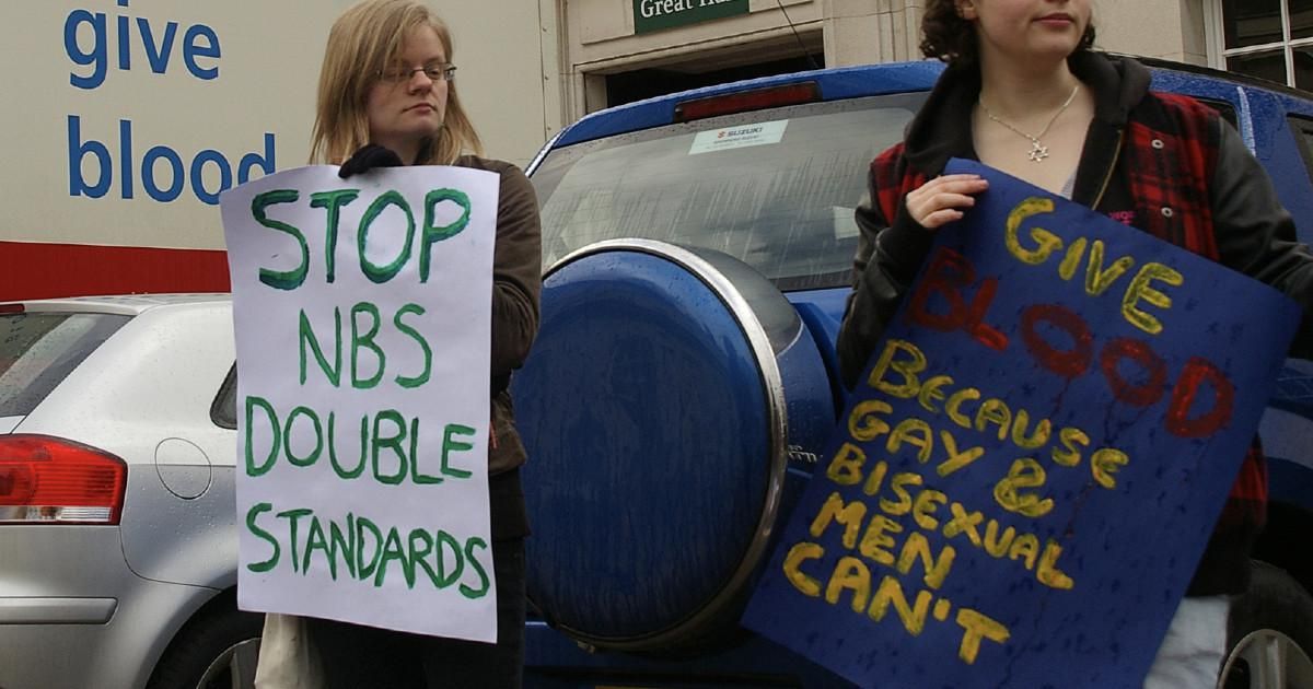 The UK changes its blood donation policies allowing more gay and bisexual men to give