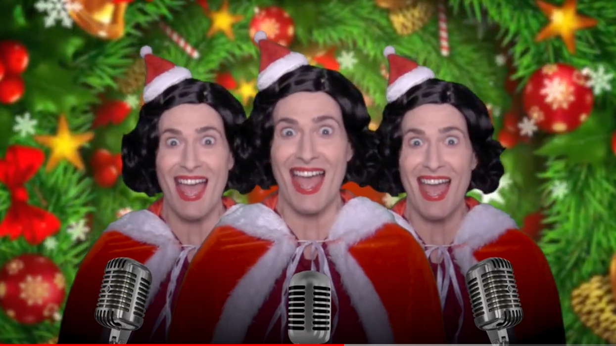 Three Randy Rainbow's sing harmony's in new parody.