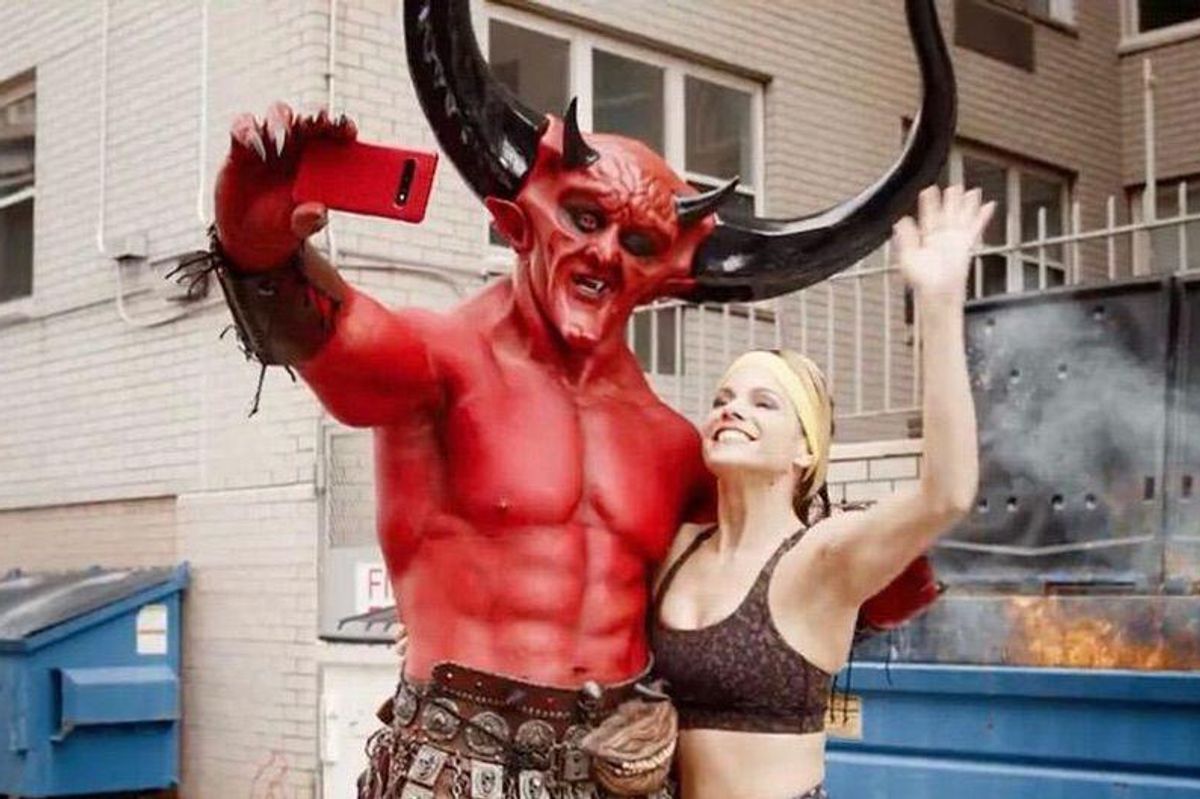 Ryan Reynolds as the devil and 2020