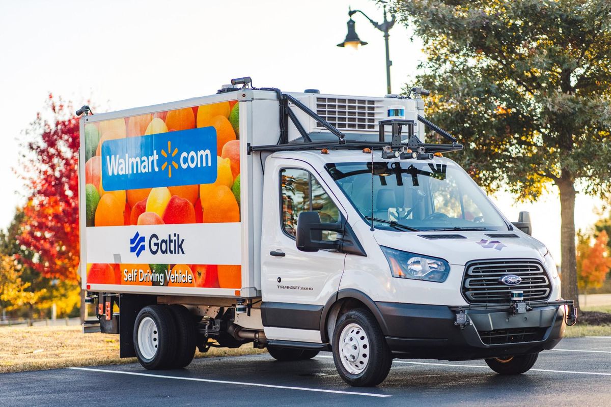 Walmart autonomous delivery van